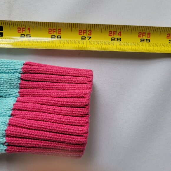 Chaps Cable Knit Striped Pastel Rainbow Cotton Sweater (Size: Large) - Picture 12 of 15